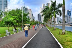 Cinta Costera park system in Panama City, Panama
