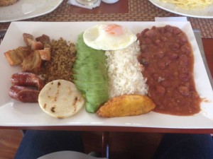 A typical Colombia dish 